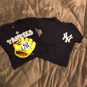 (2) Boys Yankees Shirts